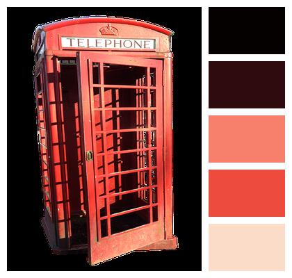Phone Booth England Red Image